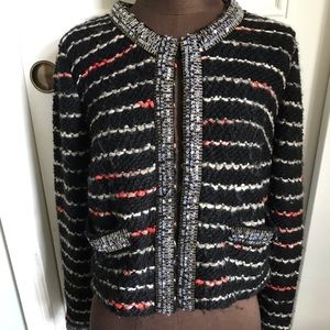 Tracy Reese for Anthropologie medium cropped sweater cardigan holiday